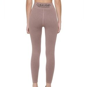 Calvin Klein Ribbed leggings in Soft Pink
